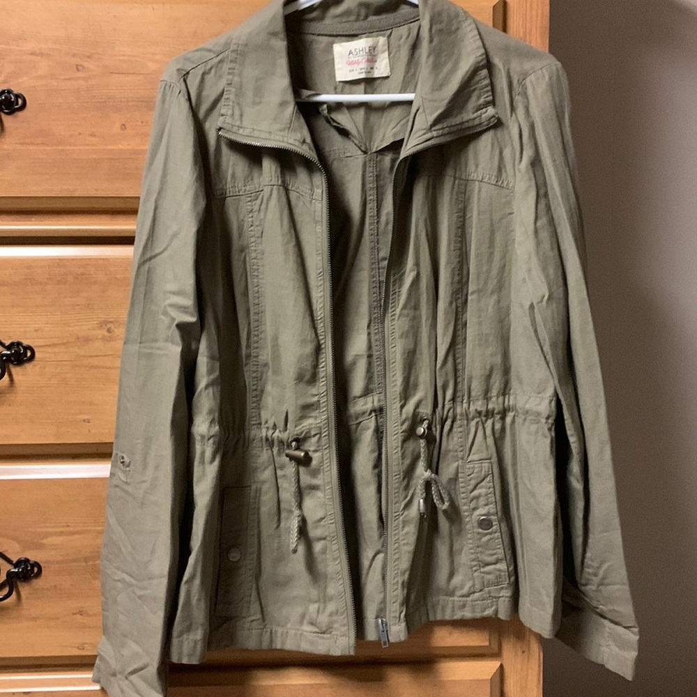 Olive green utility jacket!